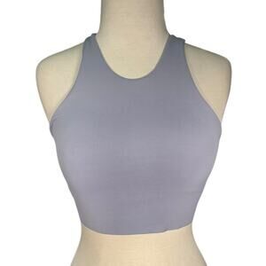 Nike Yoga Cropped Dri-Fit Light Purple Racerback Crop Top Size Small Tight Fit